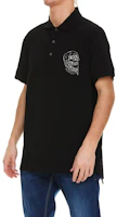 Purchase Alexander McQueen SS22 骷髏刺繡棉質黑色POLO衫 687734-QSX33-1000