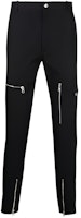 Alexander McQueen SS22 Slim Fit Casual Pants with Zipper Detail Black 682312-QSS44-1000 Alexander McQueen SS22 Slim Fit Casual Pants with Zipper Detail Black 682312-QSS44-1000