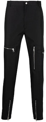 Alexander McQueen SS22 Seluar Slim Fit Kasual Zip Detailing Hitam 682312-QSS44-1000 Order Alexander McQueen SS22 Seluar Slim Fit Kasual Zip Detailing Hitam 682312-QSS44-1000