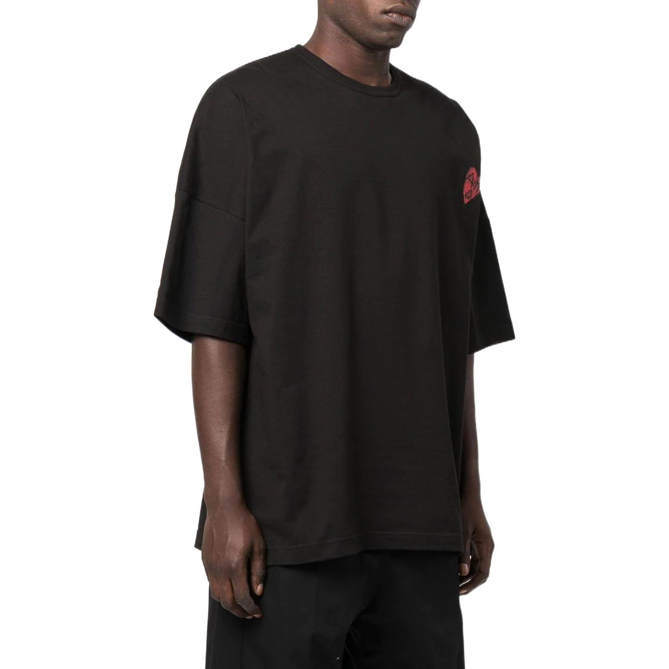 Alexander McQueen SS22 Black Heart Logo Print Crewneck T-Shirt 711070-QTZ42-0901 圖 5