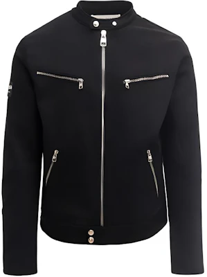 Alexander McQueen SS22 Black Solid Color Zip-Up Jacket Outerwear 671954-QSY49-1000 Buy Alexander McQueen SS22 Black Solid Color Zip-Up Jacket Outerwear 671954-QSY49-1000