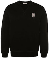Alexander McQueen SS22 Crystal Skull Crewneck Sweatshirt Black 683182-QSX56-1010 Alexander McQueen SS22 Crystal Skull Crewneck Sweatshirt Black 683182-QSX56-1010