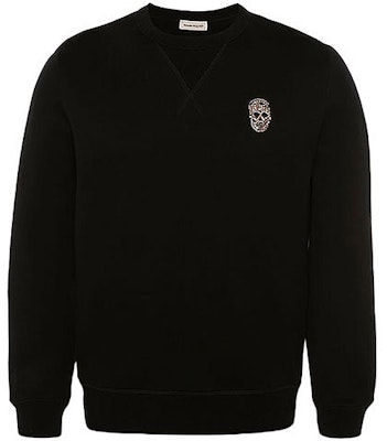 Alexander McQueen 水晶骷髏頭圓領長袖上衣 黑色 SS22 683182-QSX56-1010 Buy Alexander McQueen 水晶骷髏頭圓領長袖上衣 黑色 SS22 683182-QSX56-1010