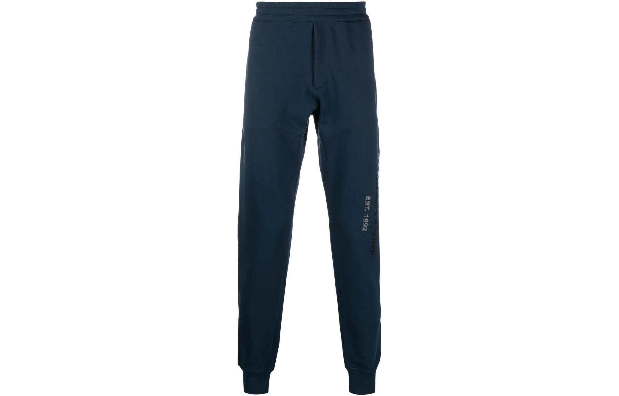 Alexander McQueen SS22 Graffiti Logo Jogger Sweatpants Blue . 688714-QTZ81-0903