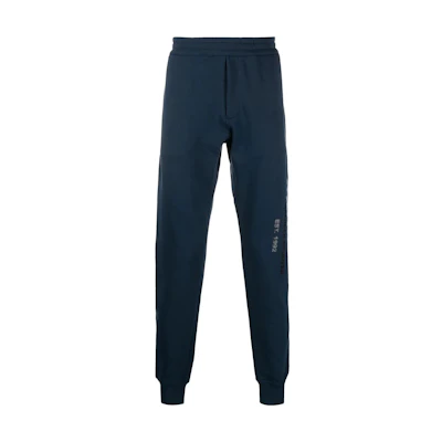 Alexander McQueen SS22 Graffiti Logo Jogger Sweatpants Blue . 688714-QTZ81-0903