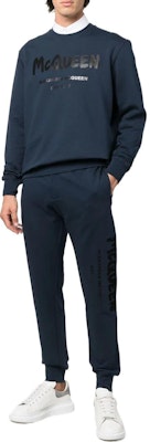 亞歷山大·麥昆 SS22 塗鴉標誌運動長褲 藍色 688714-QTZ81-0903 Lookbook 亞歷山大·麥昆 SS22 塗鴉標誌運動長褲 藍色 688714-QTZ81-0903
