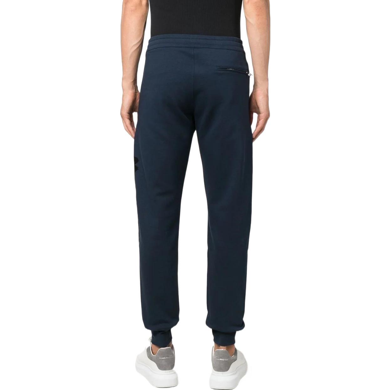 Purchase 亞歷山大·麥昆 SS22 塗鴉標誌運動長褲 藍色 688714-QTZ81-0903