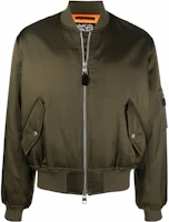 Alexander McQueen SS22 Graphic Print Zip-Up Bomber Jacket Green 687702-QSR08-3360 Alexander McQueen SS22 Graphic Print Zip-Up Bomber Jacket Green 687702-QSR08-3360