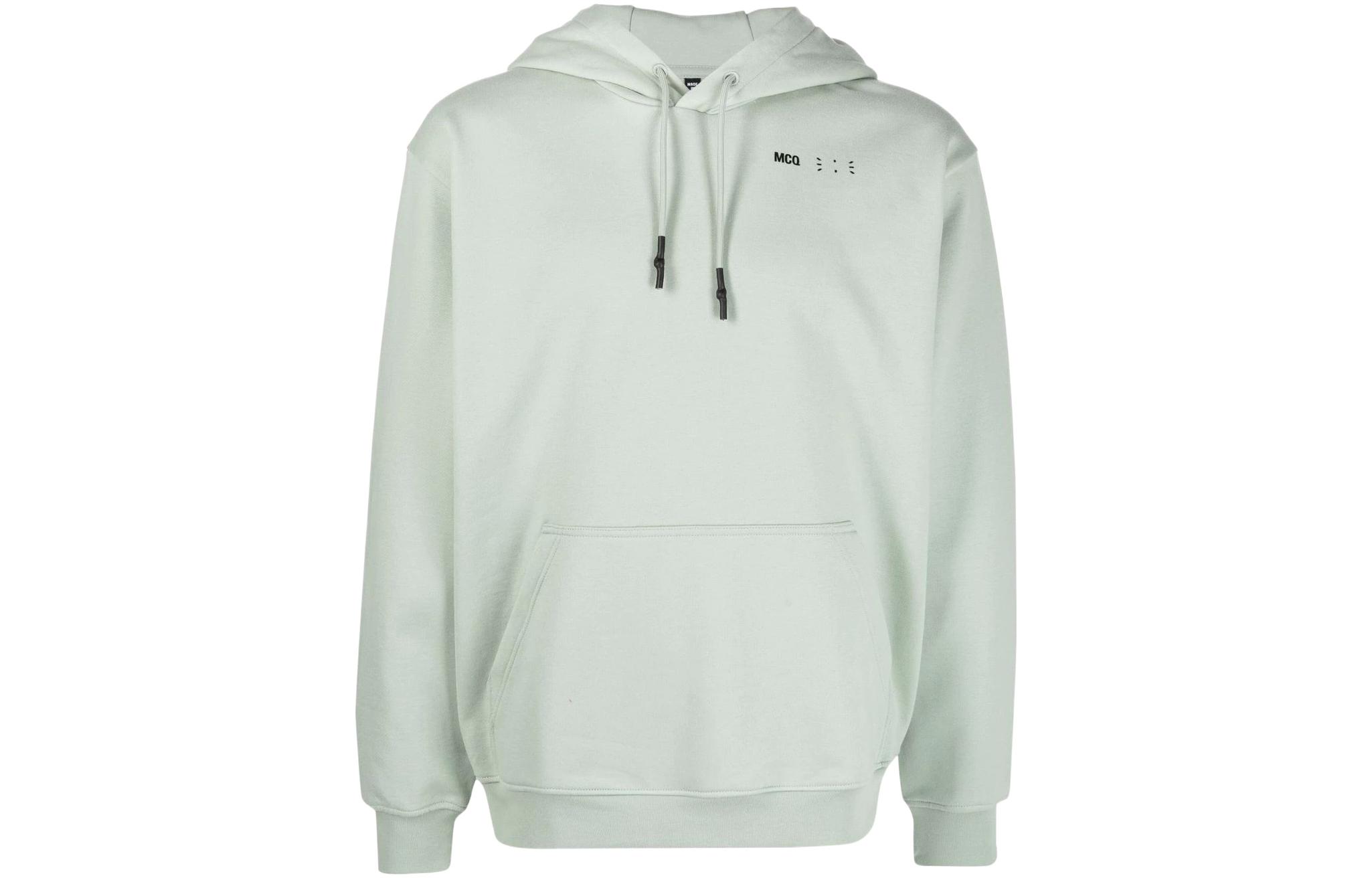 Alexander McQueen SS22 Green Logo Print Hoodie 624727-RST93-3014