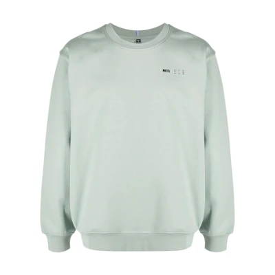 Alexander McQueen SS22 Green Solid Color Crewneck Pullover Sweatshirt Men 624832-RST93-3014