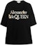 Order Alexander McQueen SS22 Letter Logo Print Black Crewneck T-Shirt Men 710955-QTZ35-0901