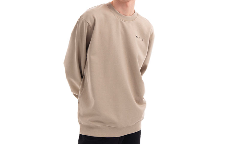 Alexander McQueen SS22 Logo Embroidered Long Sleeve Sweatshirt Pale Yellow 624832-RST93-2006