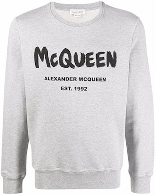 Alexander McQueen SS22 灰色標誌印花圓領長袖上衣 688713-QSZ81-0902 Buy Alexander McQueen SS22 灰色標誌印花圓領長袖上衣 688713-QSZ81-0902