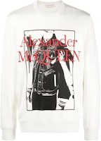 Alexander McQueen SS22 Logo Print Long Sleeve Crewneck T-Shirt White Mens. 683191-QSZ76-0910 Alexander McQueen SS22 Logo Print Long Sleeve Crewneck T-Shirt White Mens. 683191-QSZ76-0910