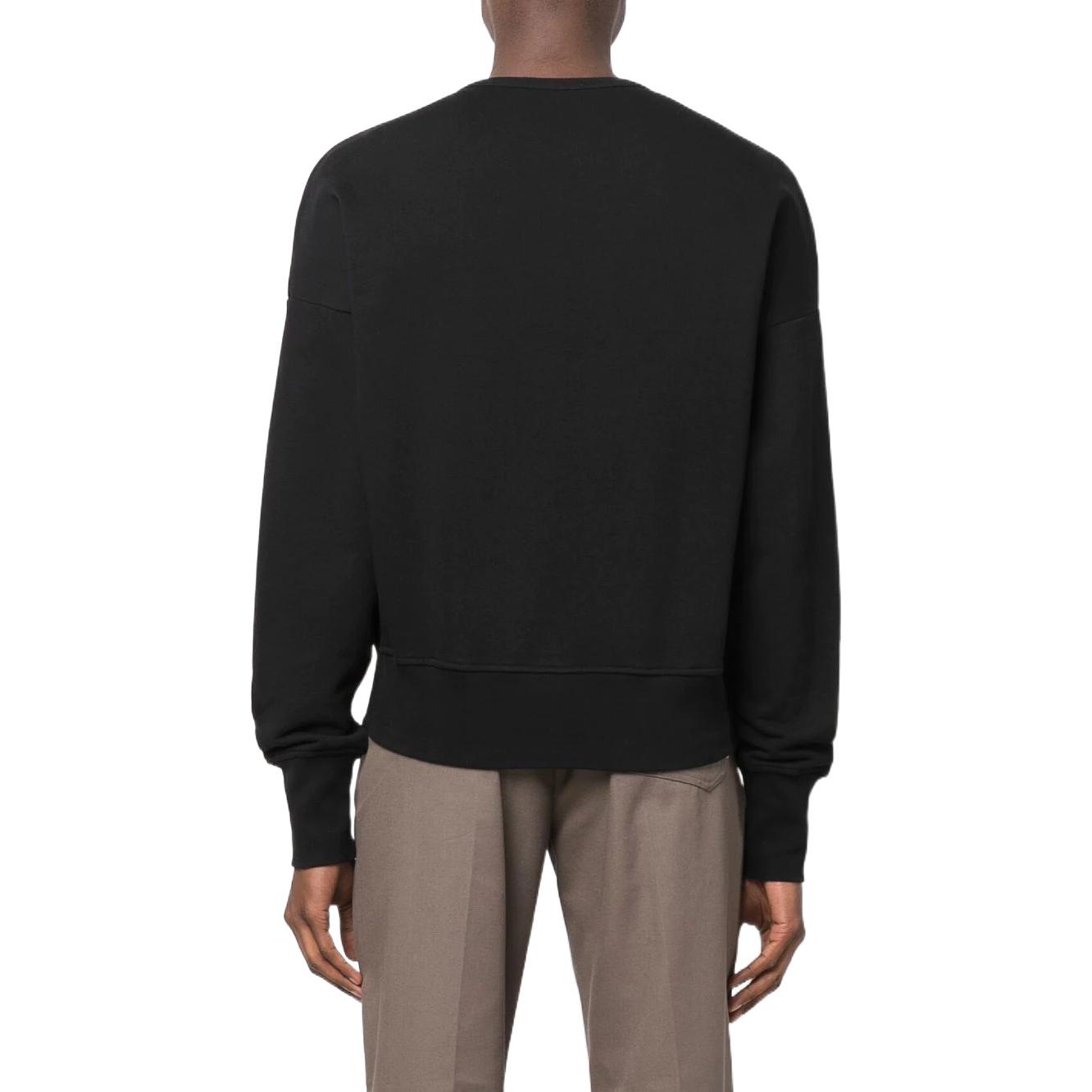 Purchase Alexander McQueen SS22 Logo Cetak Baju Lengan Panjang Hitam Lelaki 701285-QTZ11-0901