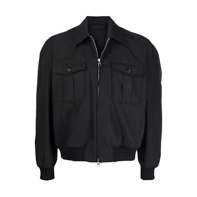 Alexander McQueen SS22 Logo Shirt Jacket Black Mens 678071-QSS55-1000