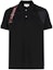 Buy 알렉산더 맥퀸 SS22 로고 스트랩 디테일 코튼 폴로 셔츠 블랙 625245-QSX33-1000