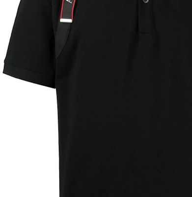 알렉산더 맥퀸 SS22 로고 스트랩 디테일 코튼 폴로 셔츠 블랙 625245-QSX33-1000 Cheap 알렉산더 맥퀸 SS22 로고 스트랩 디테일 코튼 폴로 셔츠 블랙 625245-QSX33-1000