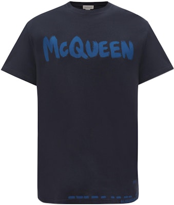 Alexander McQueen SS22 Kaos Crewneck Logo Cetak Navy. 622104-QUZ57-0933 Buy Alexander McQueen SS22 Kaos Crewneck Logo Cetak Navy. 622104-QUZ57-0933