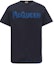 Buy Alexander McQueen SS22 Kaos Crewneck Logo Cetak Navy. 622104-QUZ57-0933