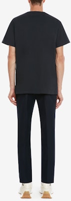 Alexander McQueen SS22 Kaos Crewneck Logo Cetak Navy. 622104-QUZ57-0933 Shop Alexander McQueen SS22 Kaos Crewneck Logo Cetak Navy. 622104-QUZ57-0933