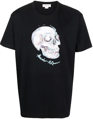 アレキサンダー・マックイーン SS22 スカルプリント クルーネックTシャツ ブラック 687748-QSZ97-0901 Buy アレキサンダー・マックイーン SS22 スカルプリント クルーネックTシャツ ブラック 687748-QSZ97-0901