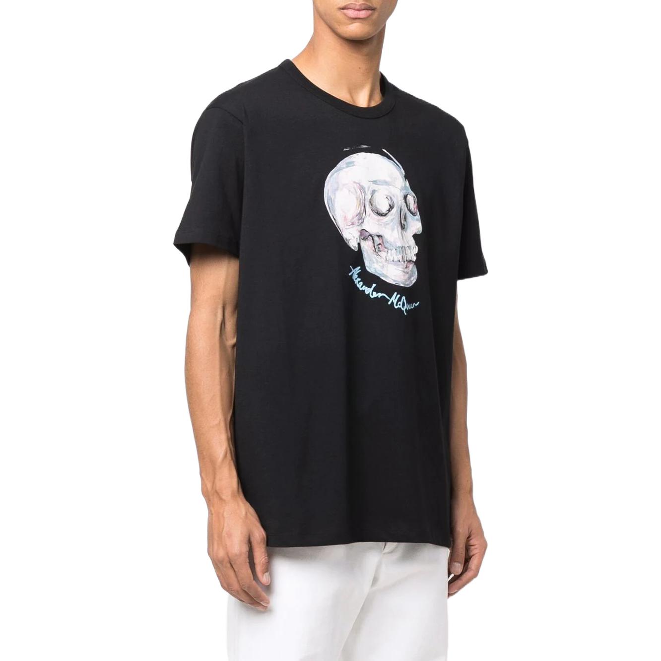 Alexander McQueen SS22 Skull Print Crew Neck T-Shirt Black  Tee 687748-QSZ97-0901 圖 5