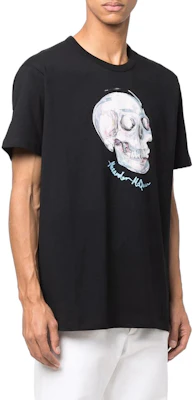 アレキサンダー・マックイーン SS22 スカルプリント クルーネックTシャツ ブラック 687748-QSZ97-0901 Purchase アレキサンダー・マックイーン SS22 スカルプリント クルーネックTシャツ ブラック 687748-QSZ97-0901