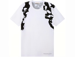 Alexander McQueen SS22 Skull Print Crew Neck White T-Shirt . 682533-QSZ65-0900 Alexander McQueen SS22 Skull Print Crew Neck White T-Shirt . 682533-QSZ65-0900