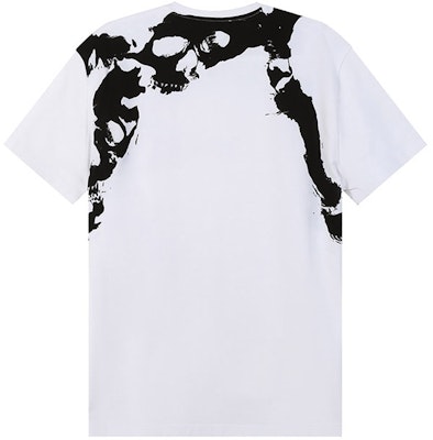 알렉산더 맥퀸 SS22 스컬 프린트 크루넥 화이트 티셔츠. 682533-QSZ65-0900 Lookbook 알렉산더 맥퀸 SS22 스컬 프린트 크루넥 화이트 티셔츠. 682533-QSZ65-0900