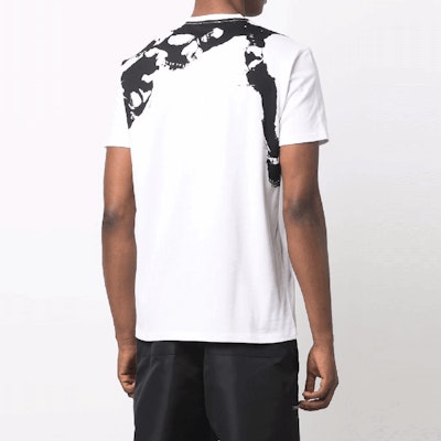 알렉산더 맥퀸 SS22 스컬 프린트 크루넥 화이트 티셔츠. 682533-QSZ65-0900 Details for 알렉산더 맥퀸 SS22 스컬 프린트 크루넥 화이트 티셔츠. 682533-QSZ65-0900