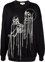 Alexander McQueen SS22 Skull Print Crewneck Long Sleeve Sweatshirt Black Men. 683192-QSX52-1000 Alexander McQueen SS22 Skull Print Crewneck Long Sleeve Sweatshirt Black Men. 683192-QSX52-1000