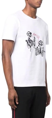 Alexander McQueen SS22 Skull Print Baju-T Leher Bulat Putih Kapas 682529-QSZ61-0900 Shop Alexander McQueen SS22 Skull Print Baju-T Leher Bulat Putih Kapas 682529-QSZ61-0900