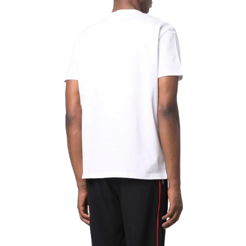 Purchase Alexander McQueen SS22 Skull Print Baju-T Leher Bulat Putih Kapas 682529-QSZ61-0900