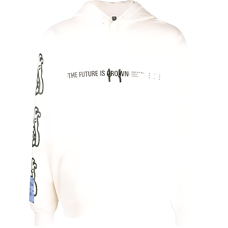 Alexander McQueen SS22 Slogan Print Hoodie Beige 624727-RST75-9012