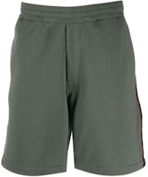 Alexander McQueen SS22 Solid Logo Strap Shorts Army Green 642668-QSX75-0904 Alexander McQueen SS22 Solid Logo Strap Shorts Army Green 642668-QSX75-0904