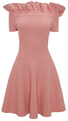 Alexander McQueen SS22 Solid Off-Shoulder Mini Dress Anemone Red 688641-Q1AZT-6070 Buy Alexander McQueen SS22 Solid Off-Shoulder Mini Dress Anemone Red 688641-Q1AZT-6070