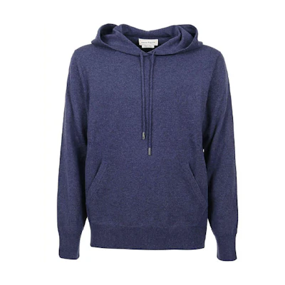 Alexander McQueen SS22 Solid Pullover Hoodie Men’s Blue 684309-Q1JCQ-4219