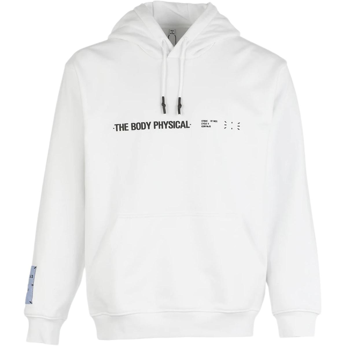 Alexander McQueen SS22 Unisex Solid Cotton Hoodie White 624727-RST84-9000