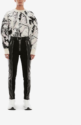 亞歷山大麥昆 2022春夏 白色提花圓領羊毛衫 689554-Q1XDU-9179 Lookbook 亞歷山大麥昆 2022春夏 白色提花圓領羊毛衫 689554-Q1XDU-9179