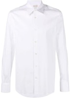 Alexander McQueen SS22 White Solid Poplin Shirt 624871-QPN44-9000 Alexander McQueen SS22 White Solid Poplin Shirt 624871-QPN44-9000
