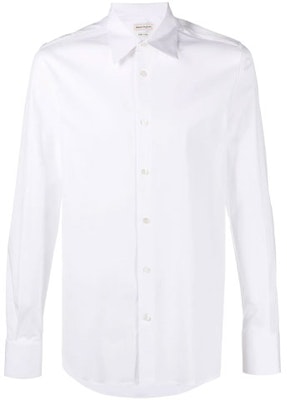 アレキサンダー・マックイーン SS22 ホワイト ソリッド ポプリン シャツ 624871-QPN44-9000 Order アレキサンダー・マックイーン SS22 ホワイト ソリッド ポプリン シャツ 624871-QPN44-9000