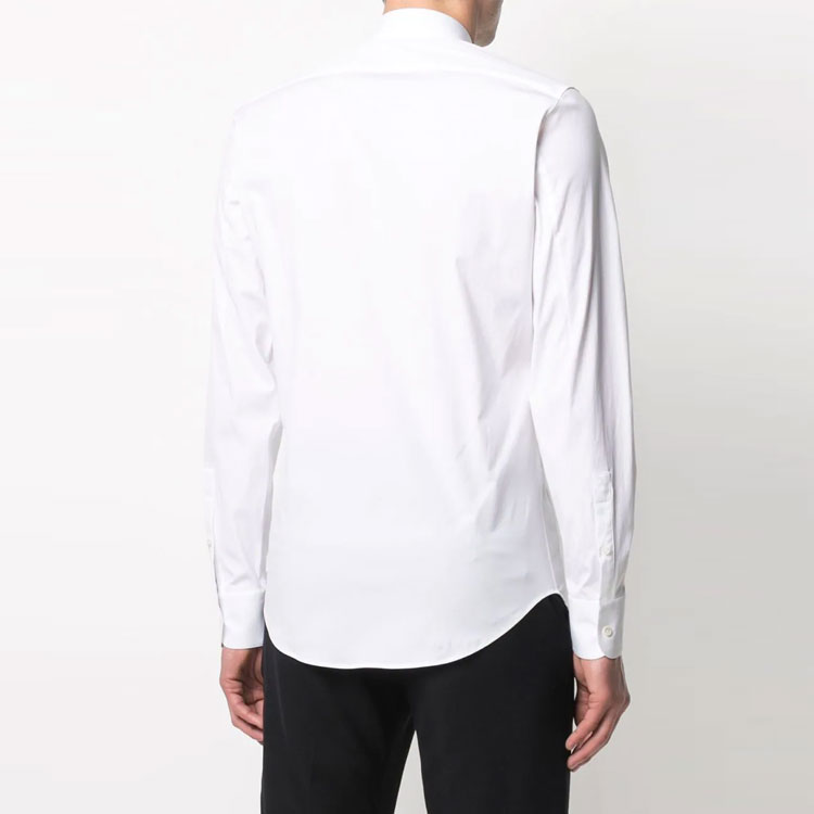 Purchase アレキサンダー・マックイーン SS22 ホワイト ソリッド ポプリン シャツ 624871-QPN44-9000