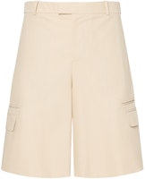 Alexander McQueen SS23 Beige Straight-Leg Casual Shorts with Side Pockets. 745544-QVS03-9507 Alexander McQueen SS23 Beige Straight-Leg Casual Shorts with Side Pockets. 745544-QVS03-9507