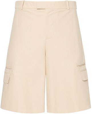 Alexander McQueen SS23 Beige Straight-Leg Casual Shorts with Side Pockets. 745544-QVS03-9507 Buy Alexander McQueen SS23 Beige Straight-Leg Casual Shorts with Side Pockets. 745544-QVS03-9507