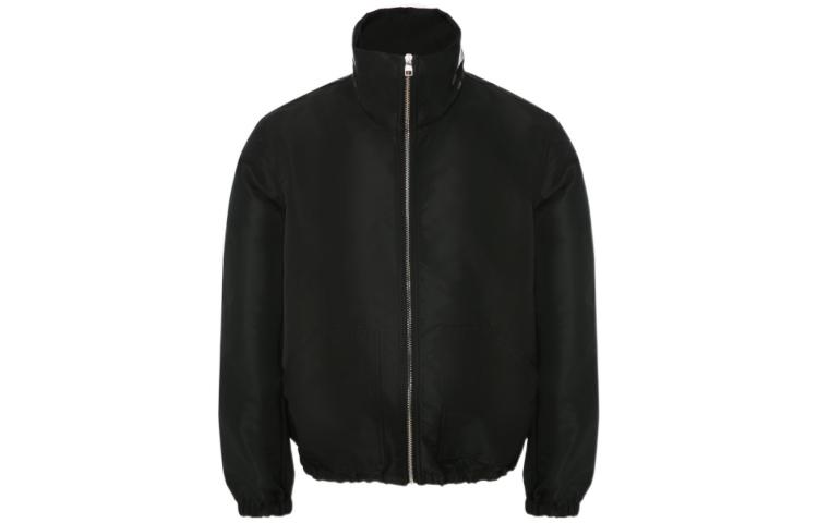 Order Alexander McQueen SS23  Black High-Neck Zipper Jacket 726899-QUZ32-0901
