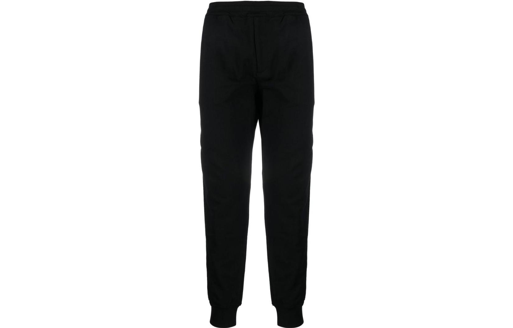 Order 알렉산더 맥퀸 SS23 블랙 니트 조거 팬츠 지퍼 포켓 디자인. 731642-QUX43-1000