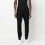 Shop 알렉산더 맥퀸 SS23 블랙 니트 조거 팬츠 지퍼 포켓 디자인. 731642-QUX43-1000