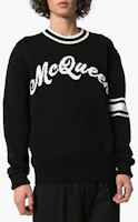 Purchase Alexander McQueen SS23 黑色Logo針織套頭毛衣 603257-Q1GBF-1001