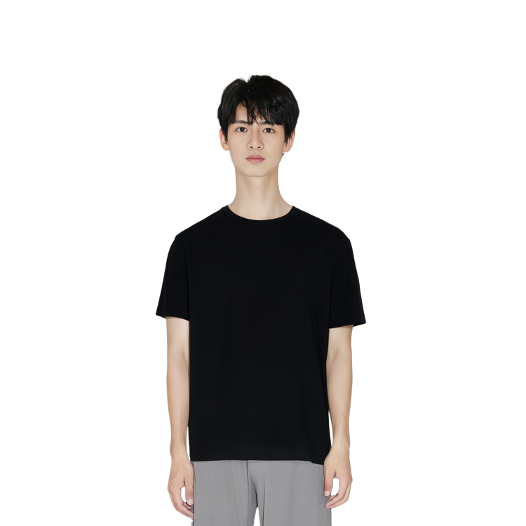 Alexander McQueen SS23  Black Logo Print Crewneck Short Sleeve T-Shirt. 666626-QUZ7B-0901 圖 4